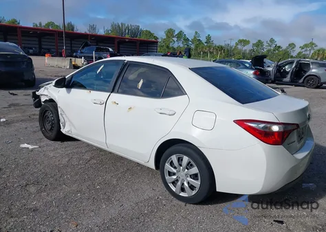 2015 Toyota Corolla Le from USA, damaged, VIN 2T1BURHE3FC396019